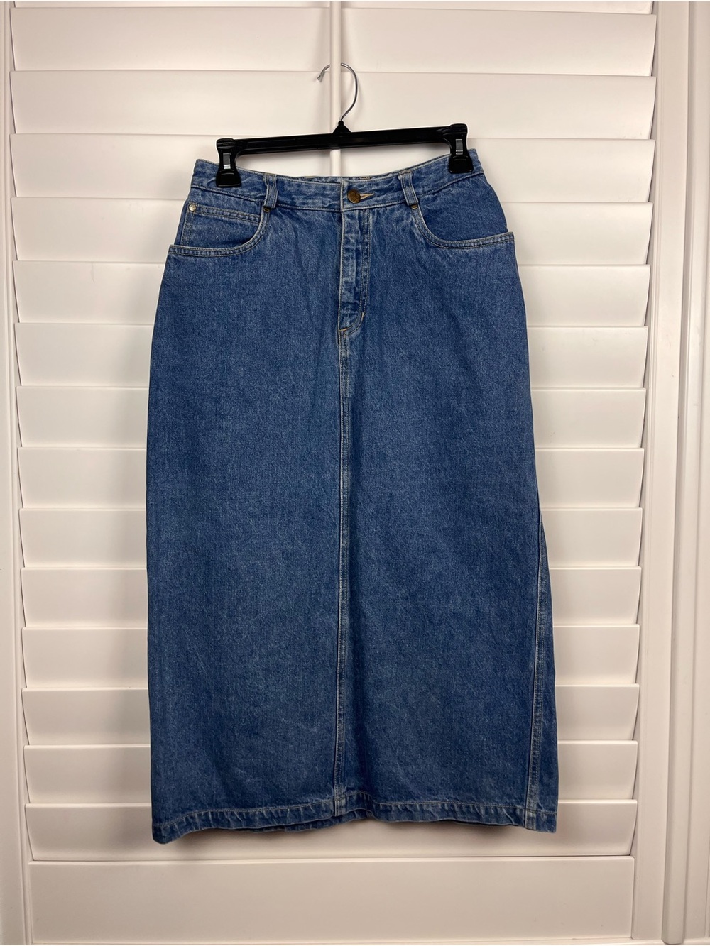 Vintage Lizwear denim midi skirt size xs Y2K western cowgirl 90’s minimalist